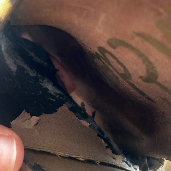 Sam Edelman sandals leather faux  animal‎ fur leopard bohem hippie comfy - Picture 7 of 7